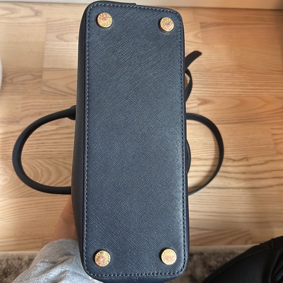 Navy blue Michael Kors Savannah Medium Satchel - Picture 5 of 5